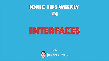 INTERFACES - Ionic Tips Weekly Ep. 4 #ionic #angular