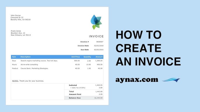 Create an Invoice - YouTube create-an-invoice-youtube