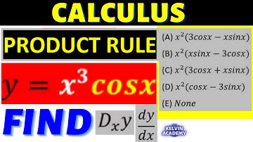 (x^3) . (cosx) | DIFFERENTIATE THE PRODUCT FUNCTION (DIFFERENTIAL CALCULUS)