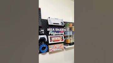 Ikea Skadis Pegboard..#tech #setup #desksetup #ikea #pegboard #gadget