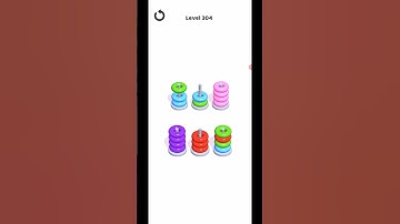 Hoop Stack Level 304 WalkThrough Solution Gameplay