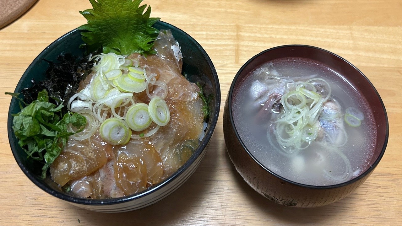 絶品！【伊勢黒潮まだい】の漬け丼と潮汁