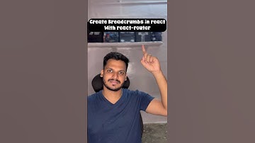 Breadcrumbs in react js!! #reactjs #javascript #webdevtutorial #webdev #programming #coding #code