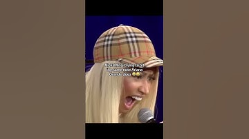 Thumbnail of Nicki Minaj trying to hit the same note Ariana Grande does #shorts #arianagrande  #nickiminaj