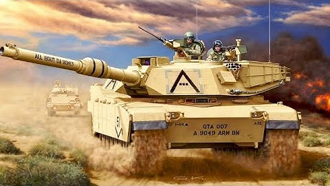 M1 Abrams Tank in Action