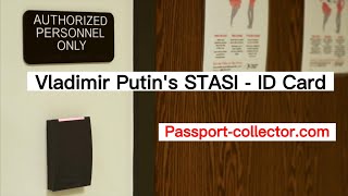 Putins STASI (MfS) ID Card from 1985 - Passport History Collection