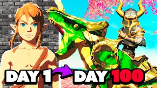 I Spent 100 Days in NEW Zelda BotW