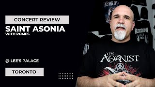 Saint Asonia - Toronto Concert Review May 11Th, 2023