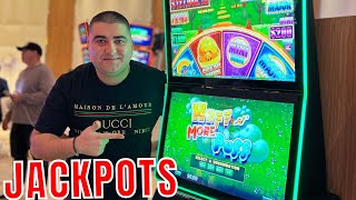 NG SLOT Winning JACKPOTS On Huff N More Puff Slot Machine In Las Vegas