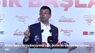 Sayın Cumhurbaşkanı'nın bu sürece katkısını önemli buluyorum. - ekrem imamoğlu