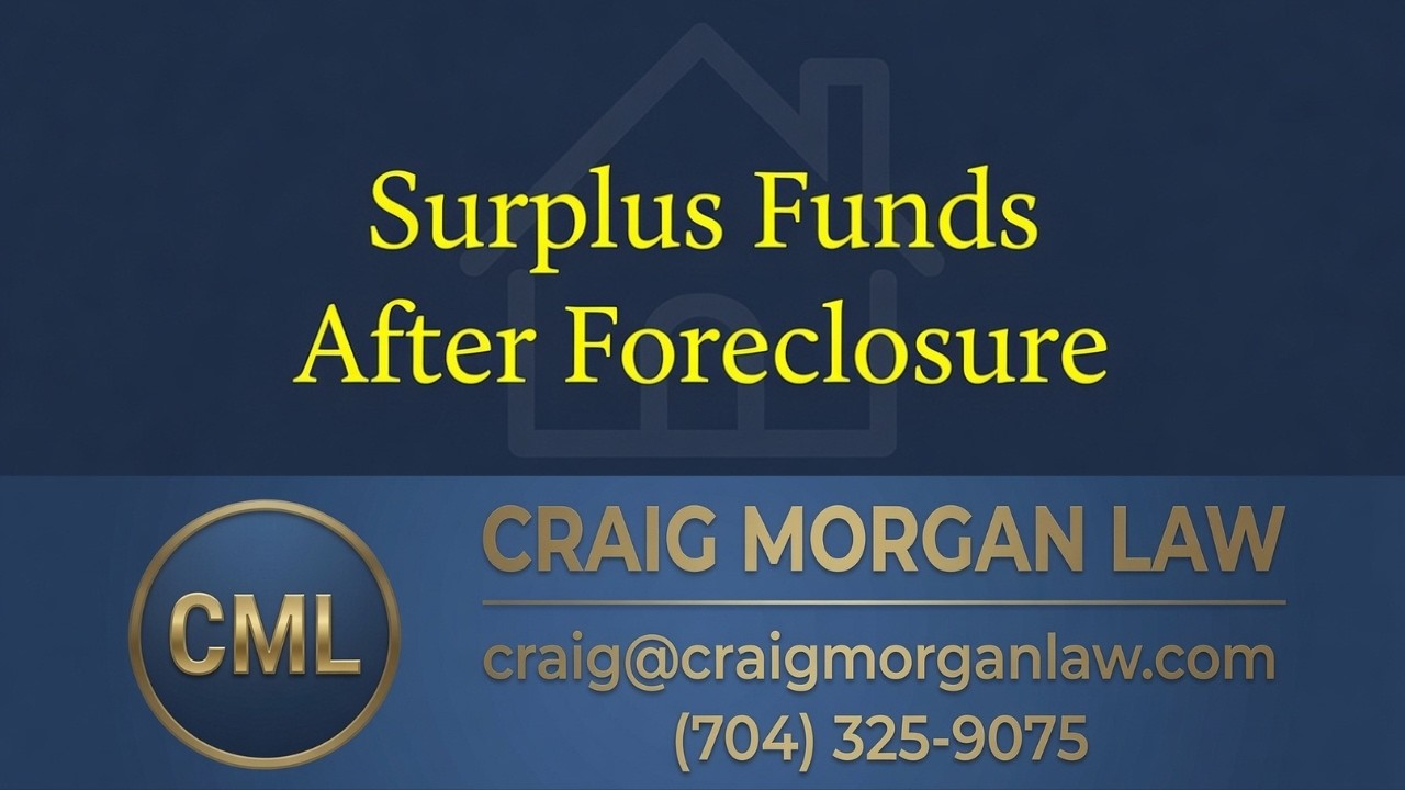 Surplus Funds After Foreclosure in North Carolina – video thumbnail