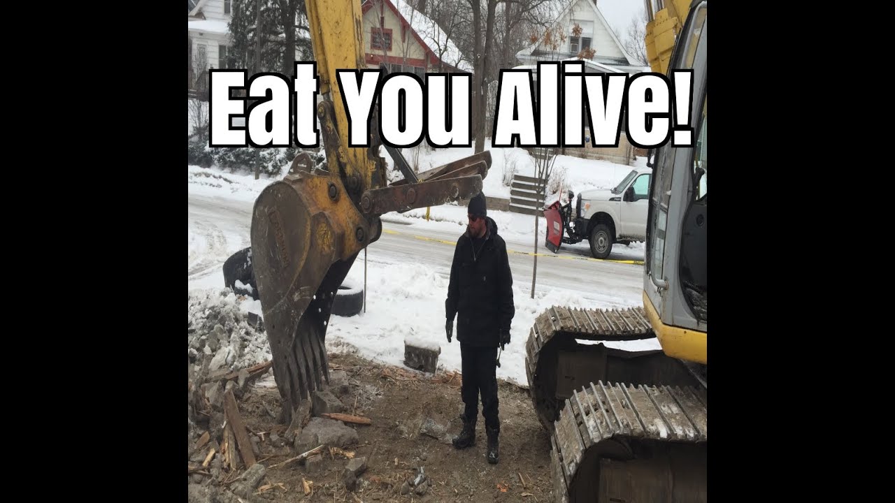 Winter Excavation is tough on equipment and guys