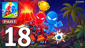 Stickman Party - Gameplay Walkthrough Part 18 - Tournament Mode 1 2 3 4 Players Free New Mini Games