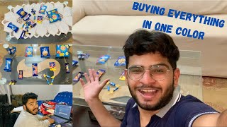 Buying Everything in Blue Color 😀 | Challenge