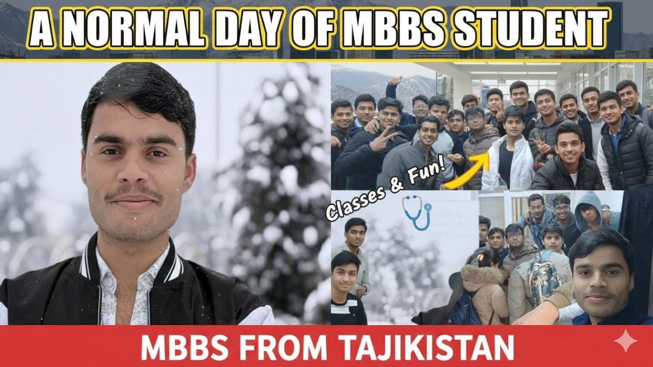MBBS IN TAJIKISTAN | A Normal Day of MBBS Student Vlog: Life is more than just Books! 📚✨
