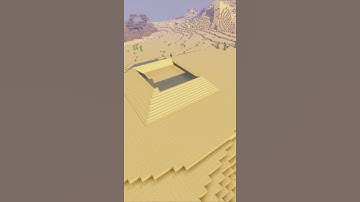 Minecraft:- Desert Pyramid build time-lapse. #shorts