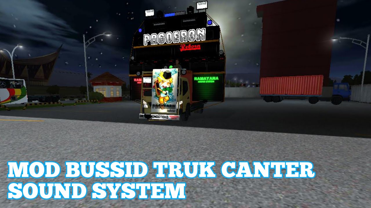 Mod Bussid  Terbaru Mod Truk  Canter  Sound  System  Full Led 