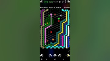How To Solve Flow Free Hexes Jumbo Hextangle Pack Level 125 15x18 Walk Through Solution Walkthrough