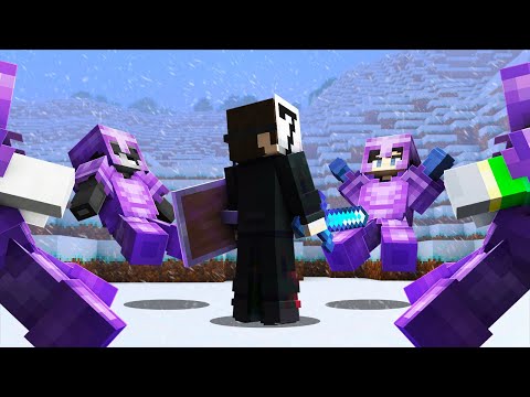 Minecraft Speedrunner VS 4 NETHERITE Juggernauts