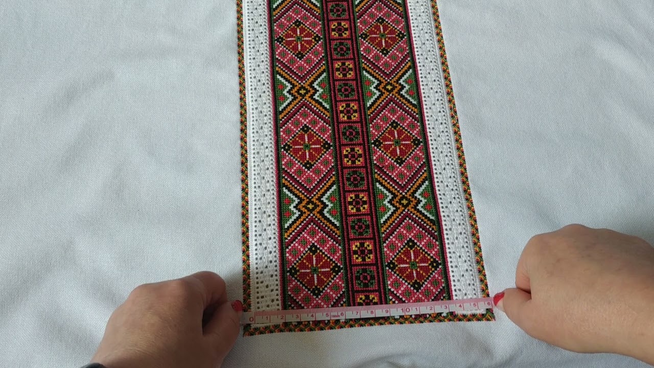 17-23. Вишита сорочка (чоловіча). Розміри, шви.