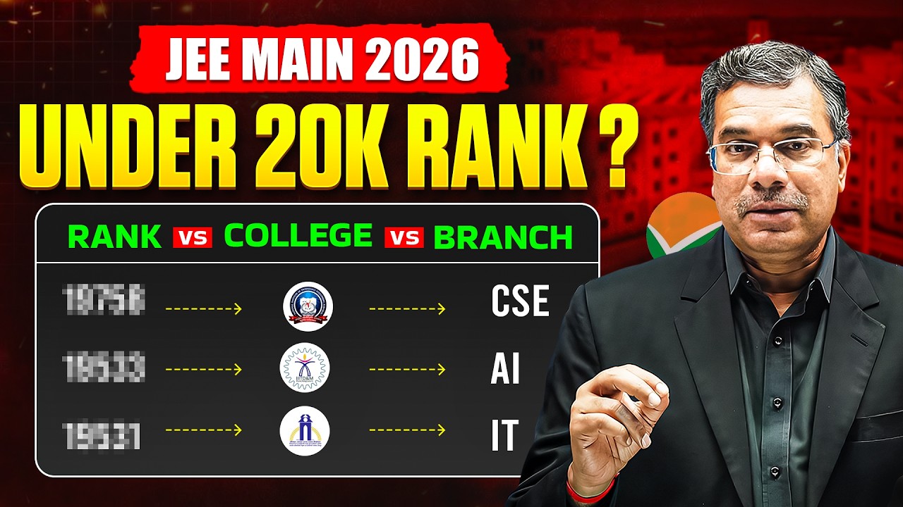 Under 20K Rank in JEE Main 2026 ?🔥 Best NITs, IIITs, GFTIs & Top Branches You Can Get