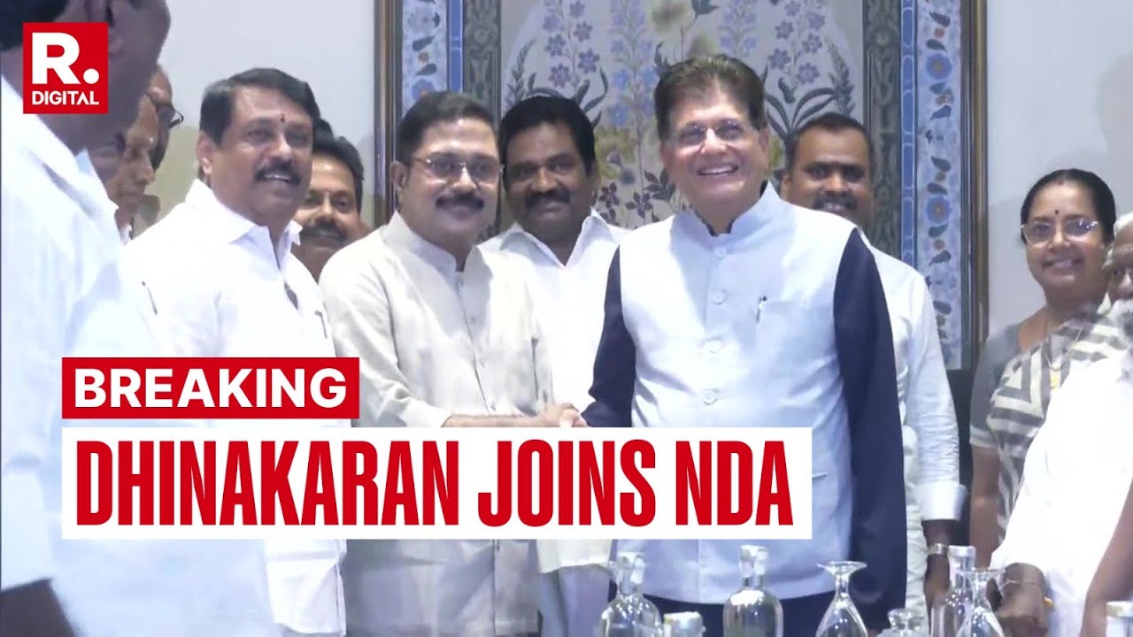 BREAKING: AMMK's Dhinakaran Joins NDA Ahead Of Tamil Nadu Polls