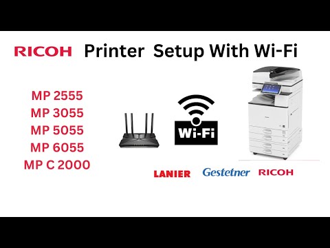 How To Connect Your Ricoh Printer To A Wi-fi Network, Ricoh How to connect with wi-fi,ricoh printer.