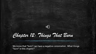 Chapter 12 Things That Burn