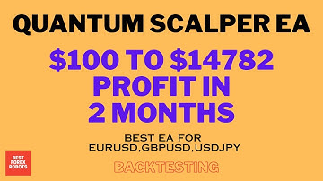Quantum Scalper EA Forex MT4 Robot $100 To $14782 Profit In 2 Months | Best forex robots