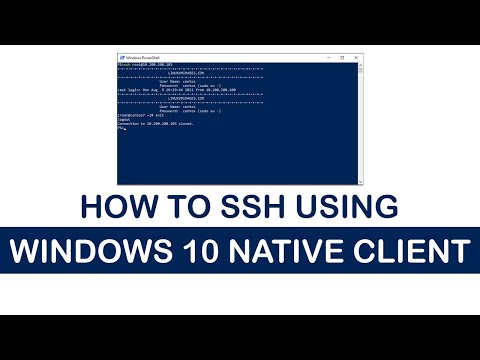 How to SSH into Linux Machine using Windows 10 PowerShell