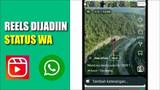 CARA REELS JADI STATUS WA (WHATSAPP) // TUTORIAL IG INSTAGRAM