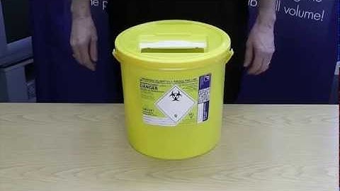 How to put a lid on a large Daniels SHARPSGUARD container