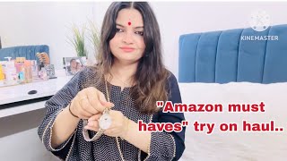 Try on haul*suit set,makeup,footwear all in one you must have🛍️ upto 80%discount..