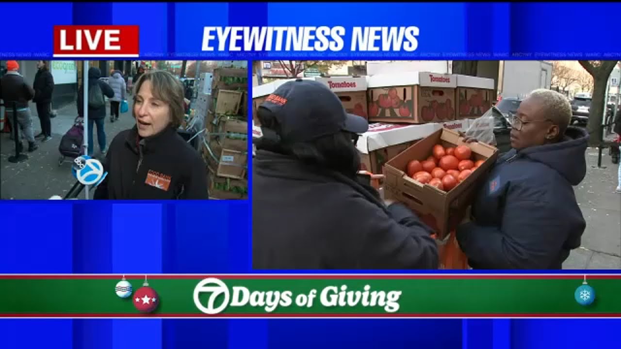 Food Bank for NYC takes part in Giving Tuesday YouTube