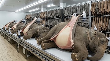 Inside the Elephant Leather Factory From Skin to Luxury items