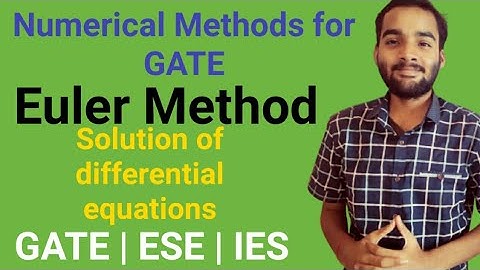 Euler Method Numerical Analysis differential equations | Gate Mathematics|GATE|GATE 2021|  GATE 2022