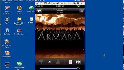 VNC (Veency) Demo on ipod touch