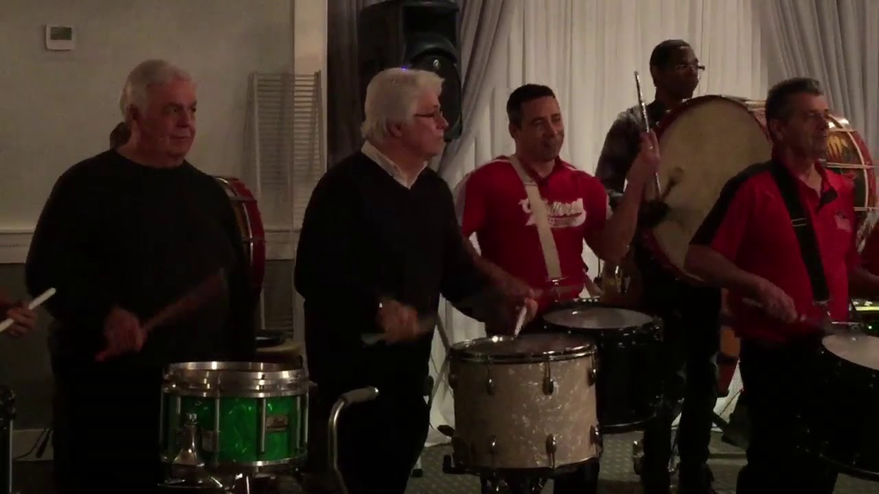 Mark Holub drum line performance