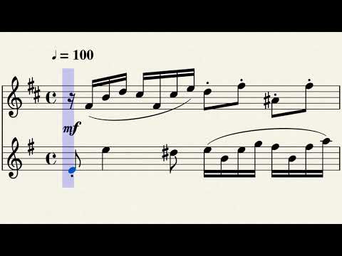 Invention No.13 BWV 784 - J. S. Bach (alto & tenor saxophones)