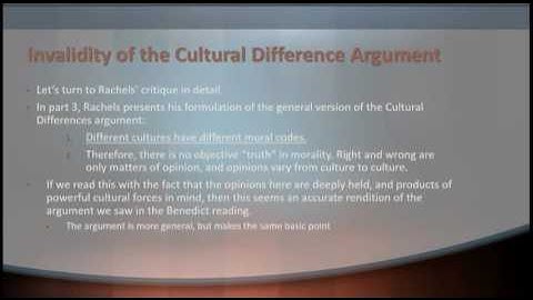 Unit 2 Lecture - Moral Objectivism