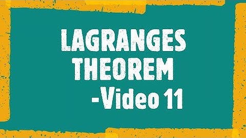 #MAT 203#S3 DMS #KTU#LAGRANGES THEOREM#ALGEBRAIC STRUCTURES#MODULE 5#2019 SCHEME