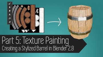 Creating a Stylized Barrel in Blender 2.8 - Part 5: Painting [Beginner]