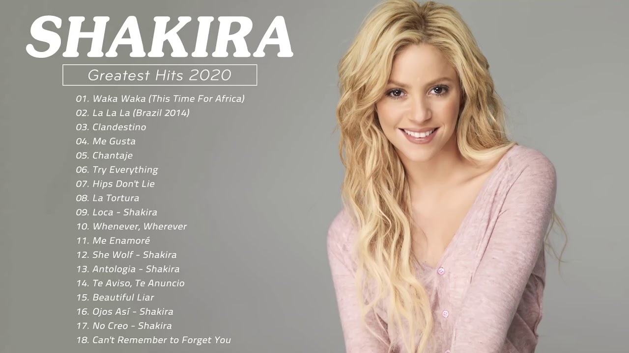 Shakira - Sus Mejores Éxitos 2020 - Best Songs of Shakira - YouTube