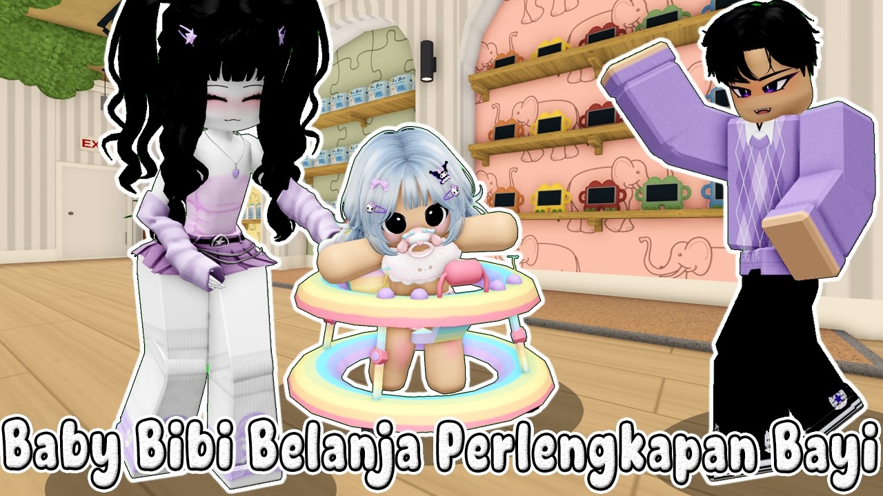 BABY BIBI BELI PERLENGKAPAN BAYI SUPER LUCU DAN IMUT BERSAMA MAMI || BLOXBURG🏡ROBLOX INDONESIA