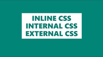 Inline Vs. Internal Vs. External CSS || CSS TUTORIAL || VIDEO NO-07(B) || SPYGEAR TUTORIALS