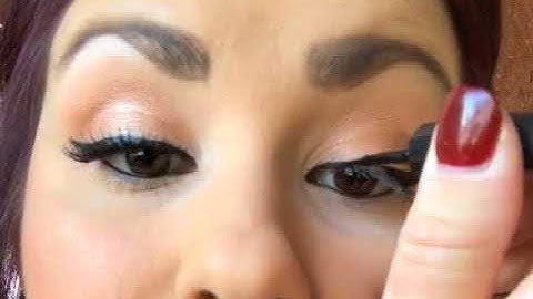 How to do Winged Eyeliner and Applying False Lashes 101