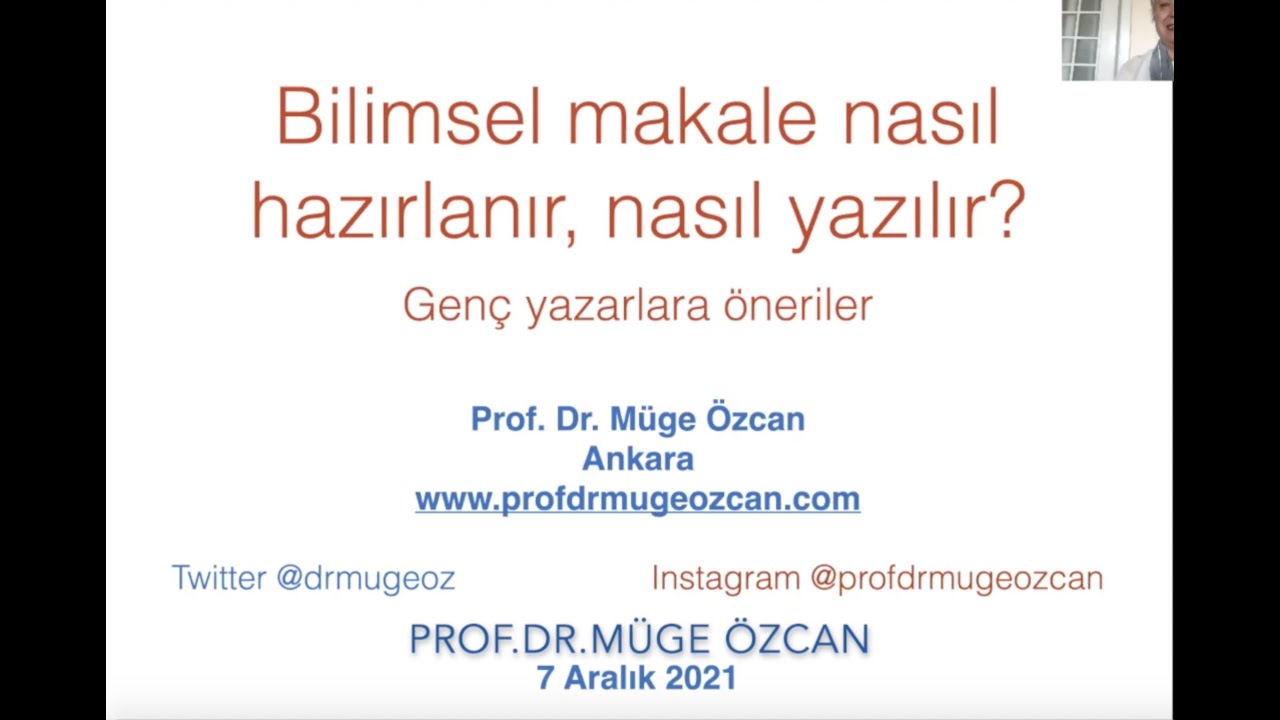 BİLİMSEL ÇALIŞMA NASIL YAPILIR, BİLİMSEL MAKALE NASIL YAZILIR