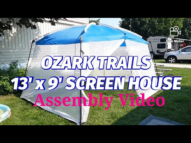 ALPHA CAMP 13'x9' Outdoor Patio Canopy Screen House Tent Outdoor Hiking  Tent