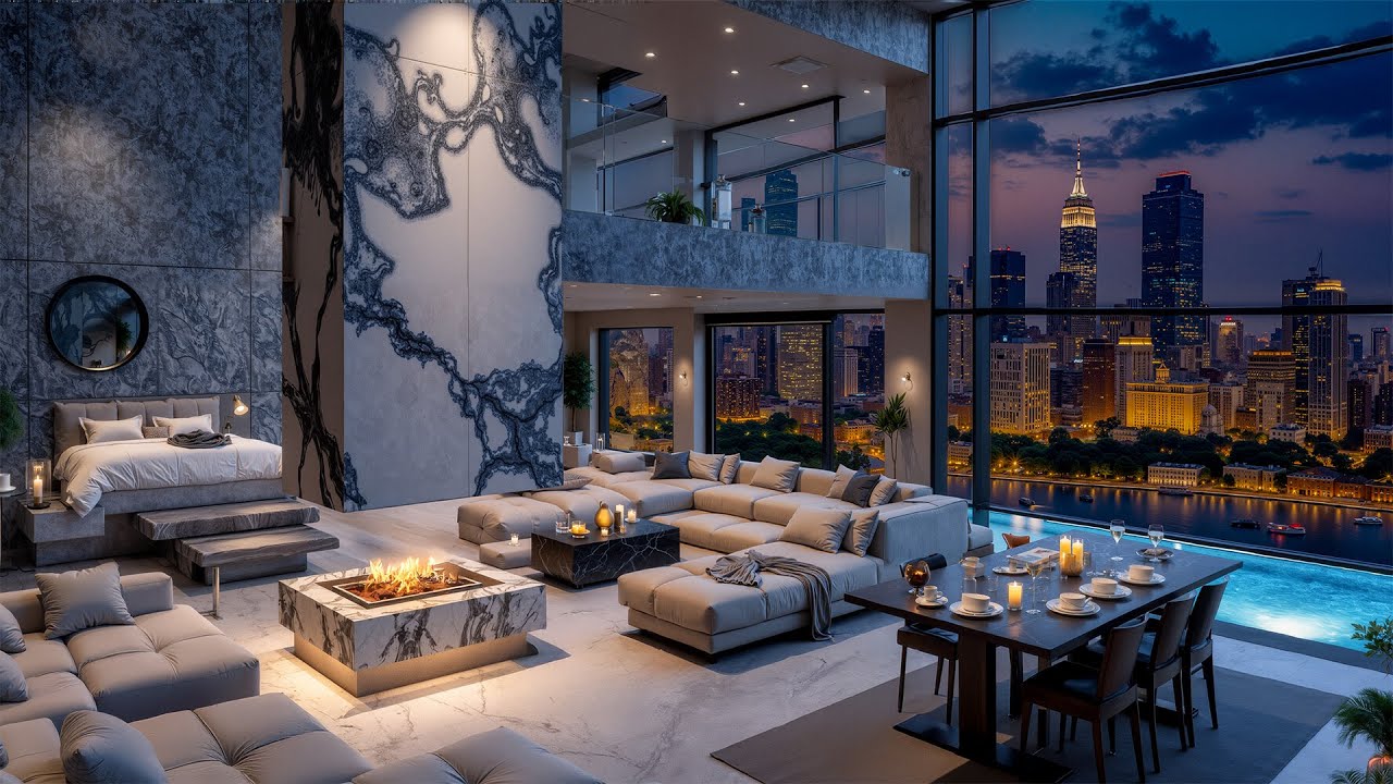 Picture of Luxury Night Apartment & Jazz Instruments - Melodies Jazz Help Sleep ...