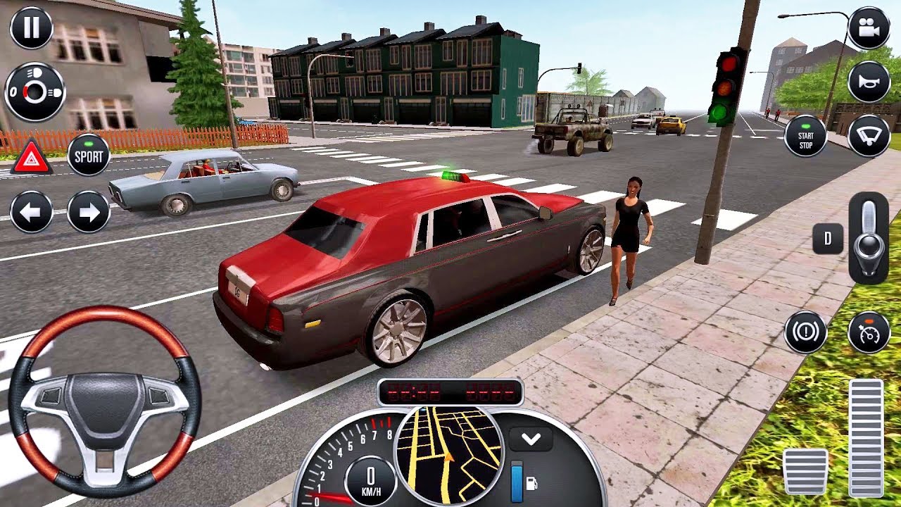 Taxi Sim 2016 10  NEW CAR UNLOCKED  Taxi Game Android IOS gameplay HD  YouTube